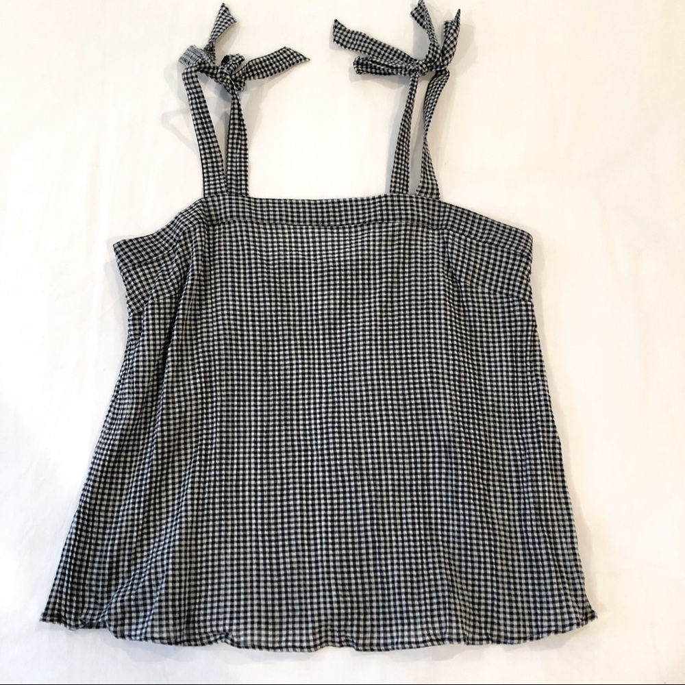 J. Crew Gingham Tank Top